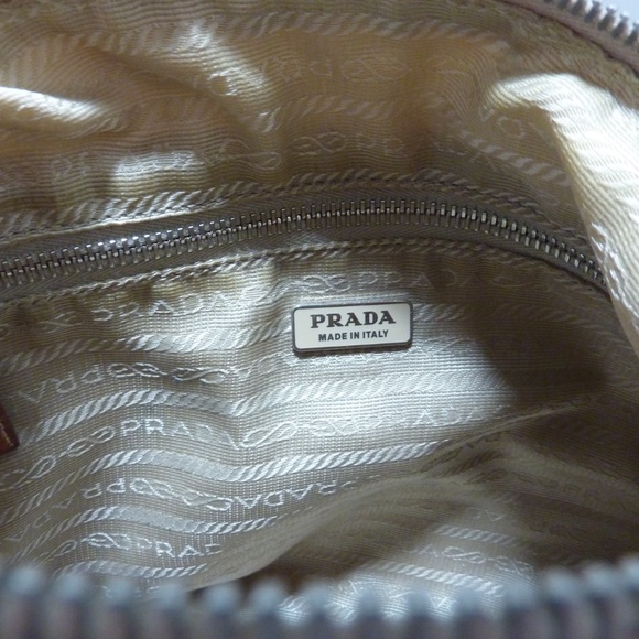 Prada Vintage BEIGE  Nylon Shoulder Bag - Picture 15 of 16